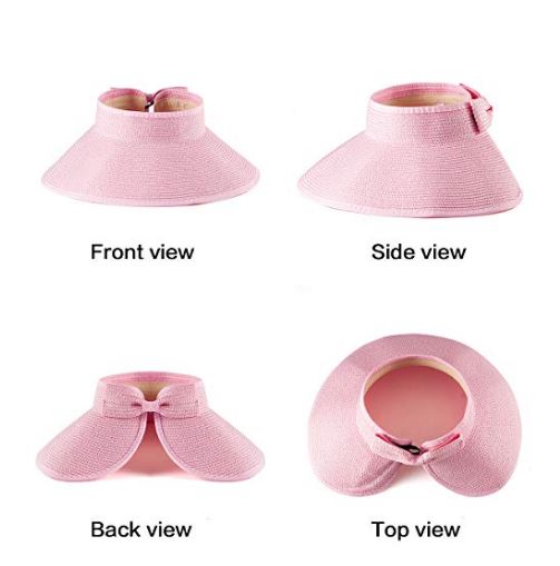Wide Brim Roll-Up Straw Hat