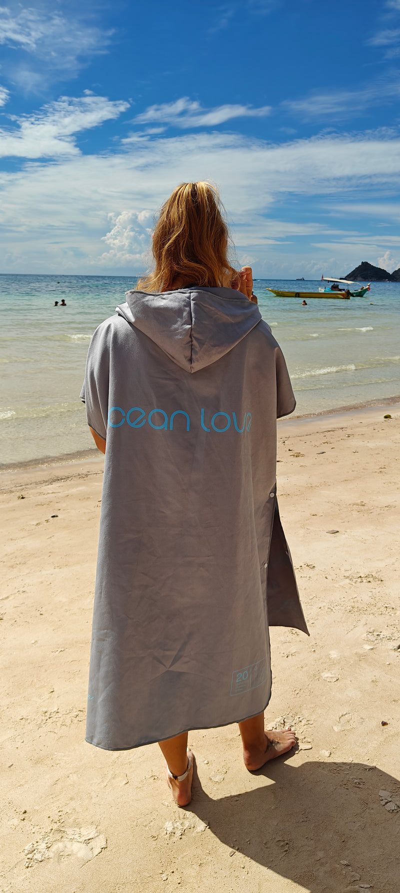 Ocean Love Suede Beach Towel Poncho - Online Beach Swim Shop – The