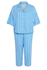 Plus Size Stripe Print Pyjama Set
