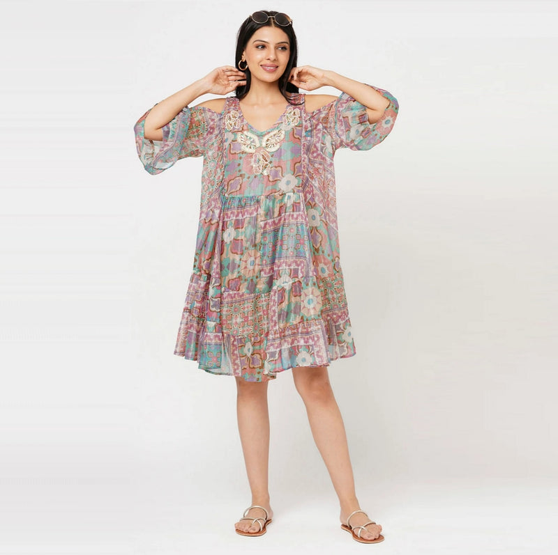 Positano Dropped Shoulder Dress