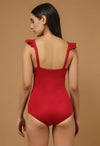 Strap Ruffles Swimsuit