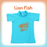 Short Sleeves Rash Top - Lion Fish