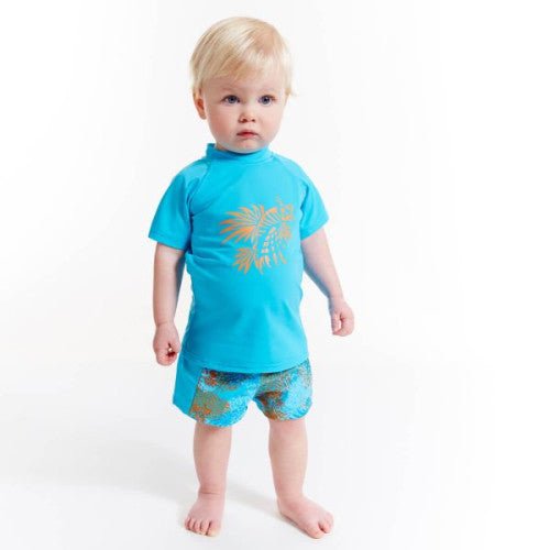 Short Sleeves Rash Top - Lion Fish