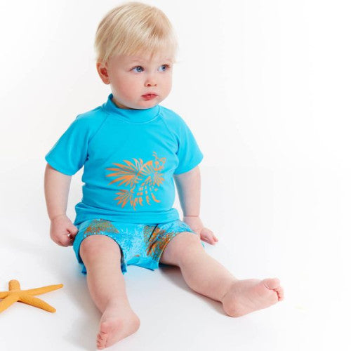 Short Sleeves Rash Top - Lion Fish