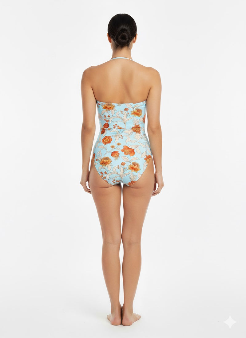 Ruched Detachable Straps One Piece