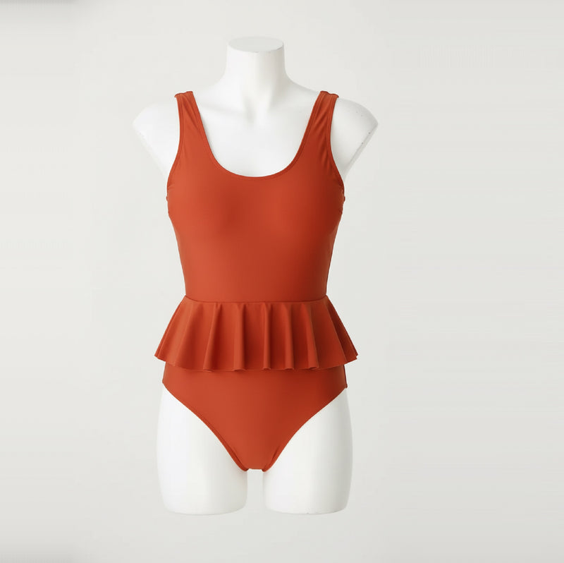Flounce Peplum Swimsuit