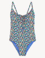 Floral Scoop Neck Swimsuit