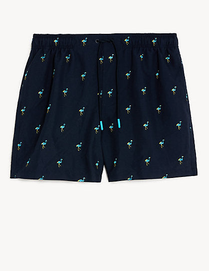 Quick Dry Embroidered Swim Shorts
