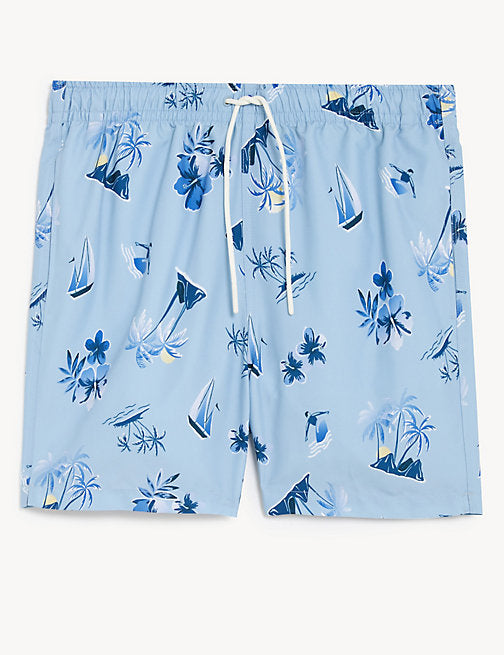 Quick Dry Hawaiian Swim Shorts