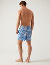 Quick Dry Tropical Print Swim Shorts