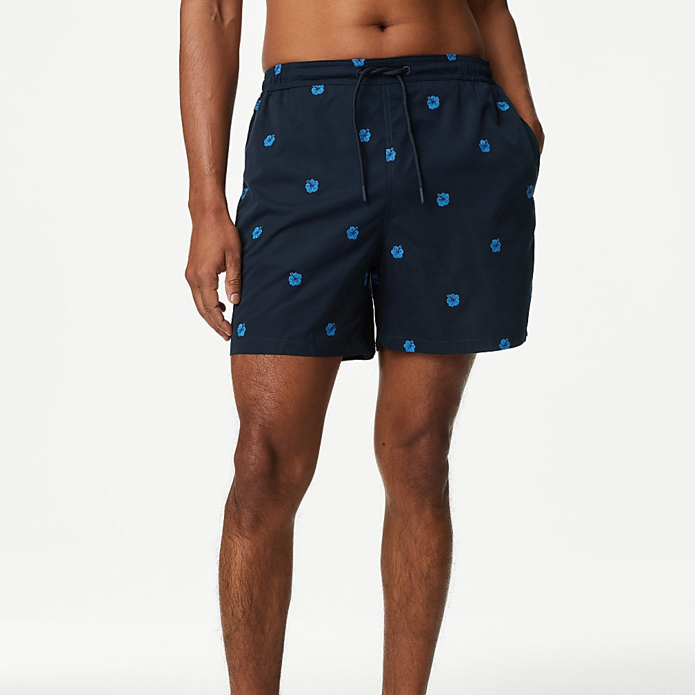 Dark Navy Quick Dry Swim Shorts - Main Image