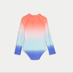 Ombré Long Sleeve Swimsuit