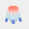 Ombré Long Sleeve Swimsuit