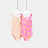 2pk Printed Swimsuits