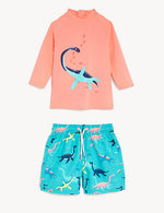 2pc Dinosaur Swim Set