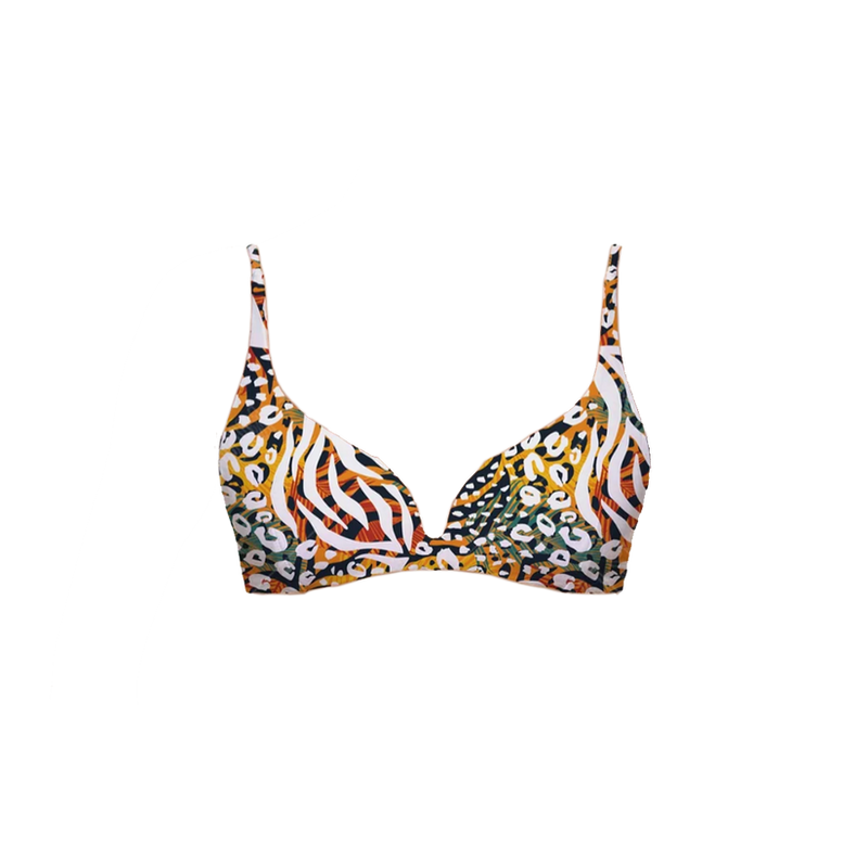 Safari Print High Waist Bikini Bottom Set