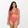 Shine Bright Lurex V-Neck Bralette & Twist-Front Plus Size Bikini Set