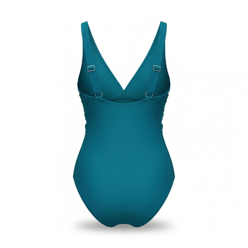 Spliced One-Piece Swimsuit