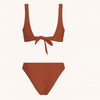 Boho Rhapsody Shirred Back Hipster Bikini Set