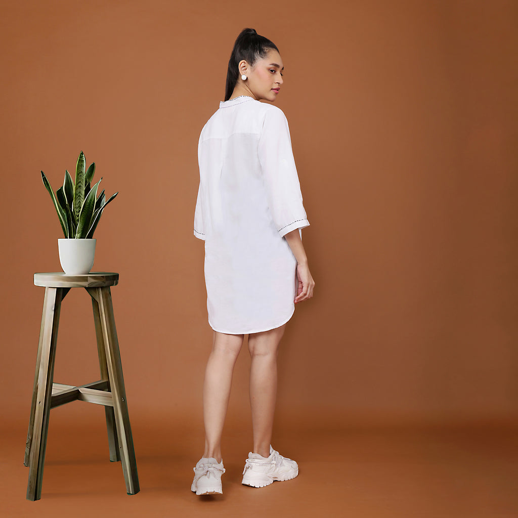cotton white shirt for women online beach company india