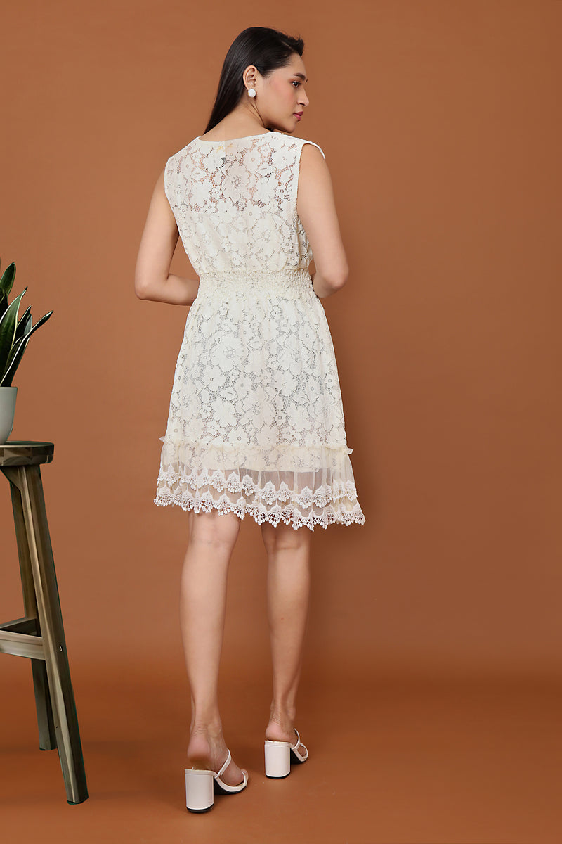 Lace Detail Cover Up Dress