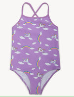 Unicorn Print Crossback Swimsuit