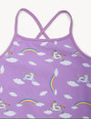 Unicorn Print Crossback Swimsuit