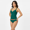 V Neck Square Ring Tankini Set