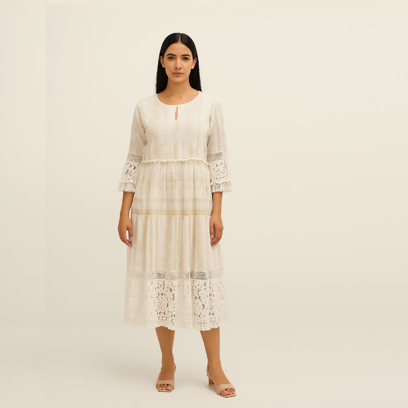 Embroidered Cotton Maxi