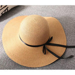 Summer Wide-Brimmed Sun Hat With Bow Knot