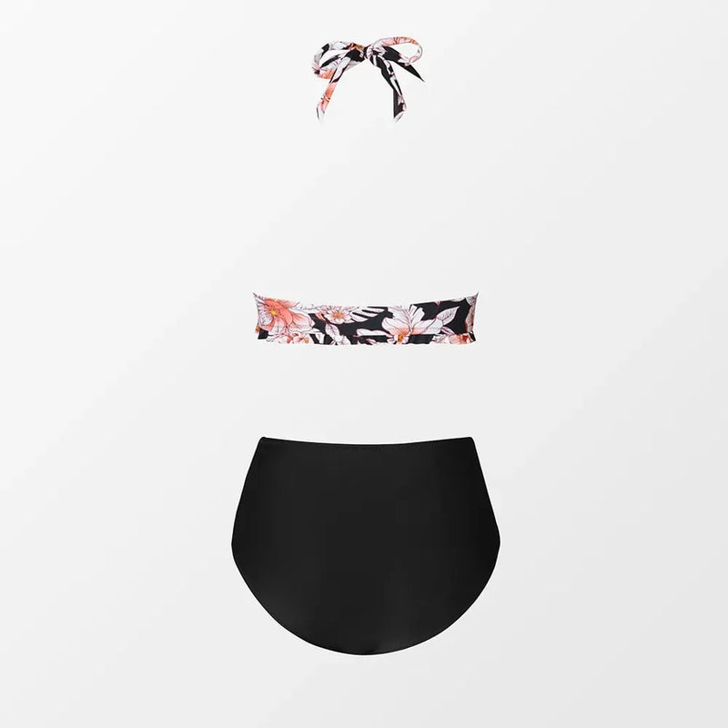 Floral V-Neck Knotted PLUS SIZE Set