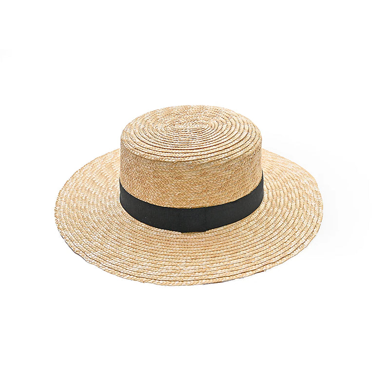 Boater Straw Summer Hat