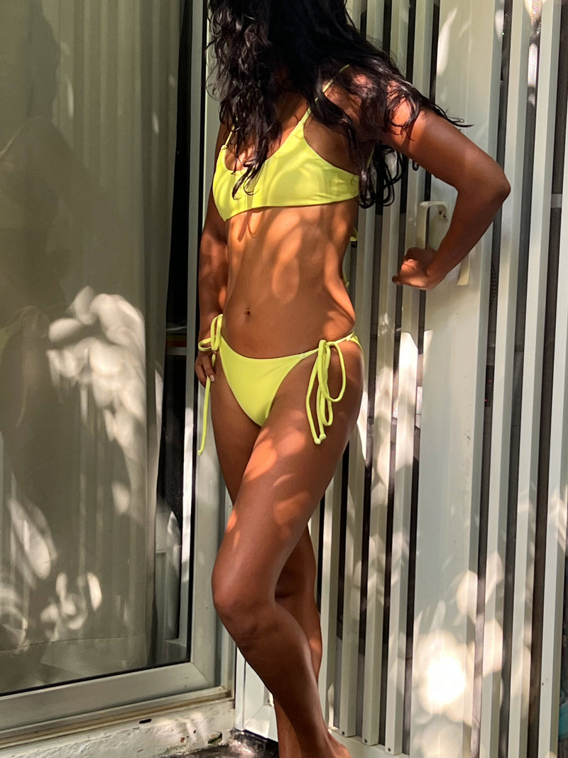 Buy Bikini Online - Ladies swimming costumes india - yellow bikini set