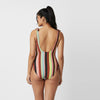 Multi-Colour Striped Swimsuit
