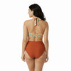 Plunge Halter Neck Bikini Set
