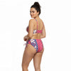 Paisley Print Twist Top & Ruched Drawstring Bikini Set