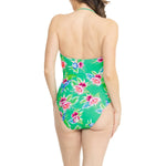 Green Knot Front One Piece