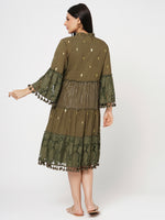Dolce Vita - Midi In Olive Green