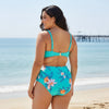 Scalloped Mid Rise Plus Size Bikini Set