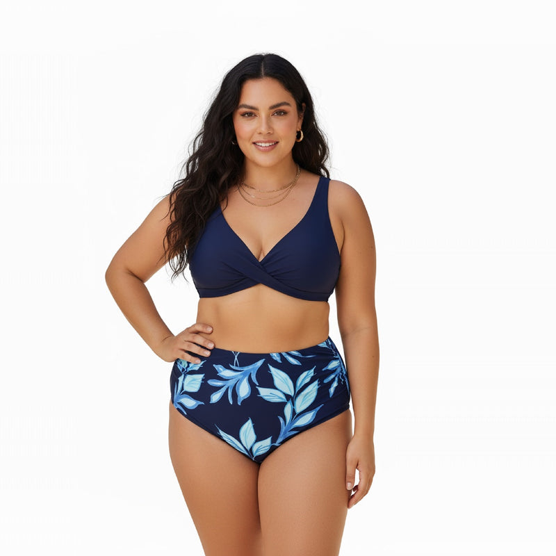Tranquil Tropic High Waist Bikini Set