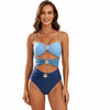 Starfish Embellished Colourblock Cutout One Piece