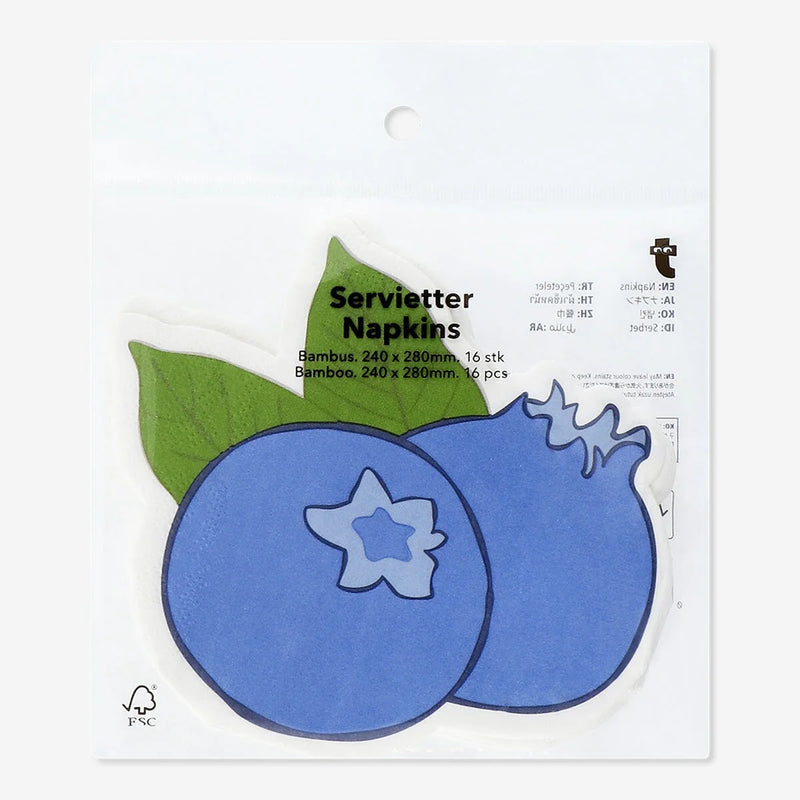 Blueberry napkins - 16 pcs