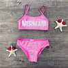 MERMAID Embroidery Girl Bikini Set