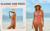 Textured V Neck Shirring Monokini