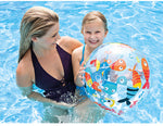 Assorted Print Inflatable Pool Balls (Pack of 3)