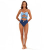 Starfish Embellished Colourblock Cutout One Piece
