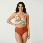 Plunge Halter Neck Bikini Set