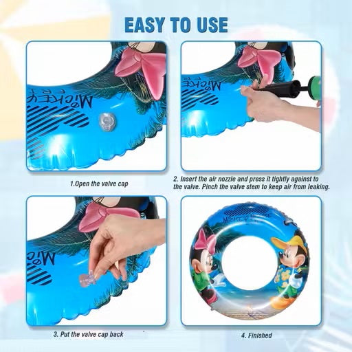 Mickey Mouse Inflatable Swim Ring 50cm (Pack of 2)