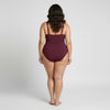 Brick Red Front Cutout Swimsuit