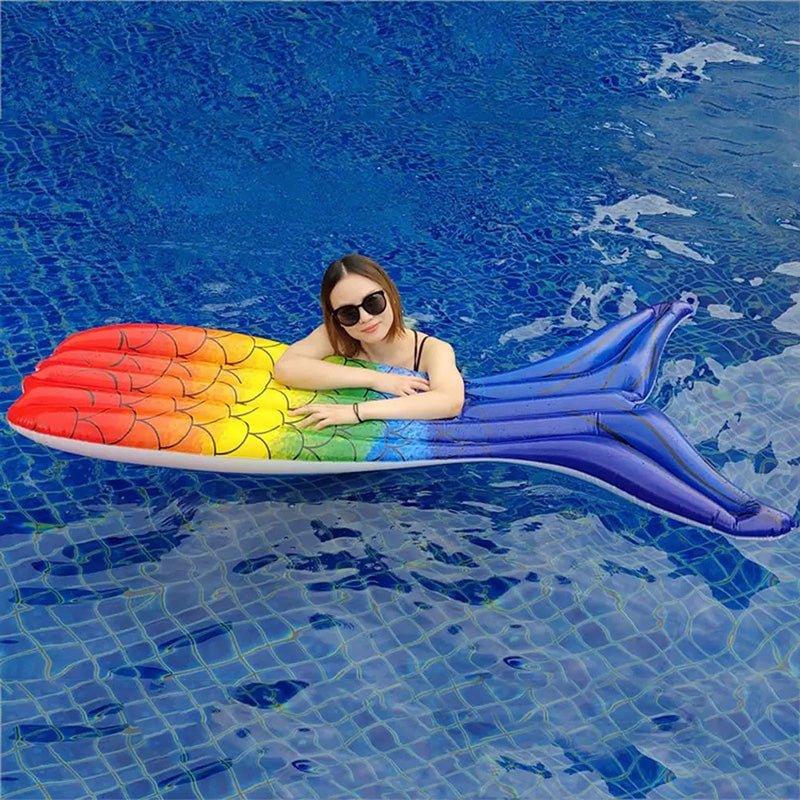 Fancy Printed Pool Floats for Parties - Online Pool Floats - Mermaid shape floats - girls birthday party gift ideas